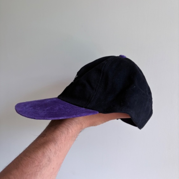Vintage HELMET WORKX purple black dad hat trucker style hat - Picture 4 of 7
